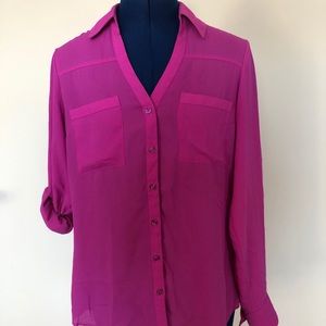 Pink Slim Fit Portofino Shirt